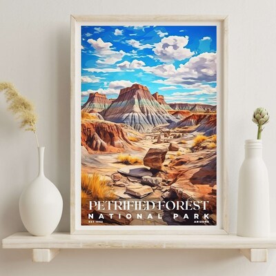 Petrified Forest National Park Poster, Travel Art, Office Poster, Home Decor | S6 - image6